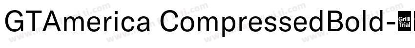 GTAmerica CompressedBold字体转换